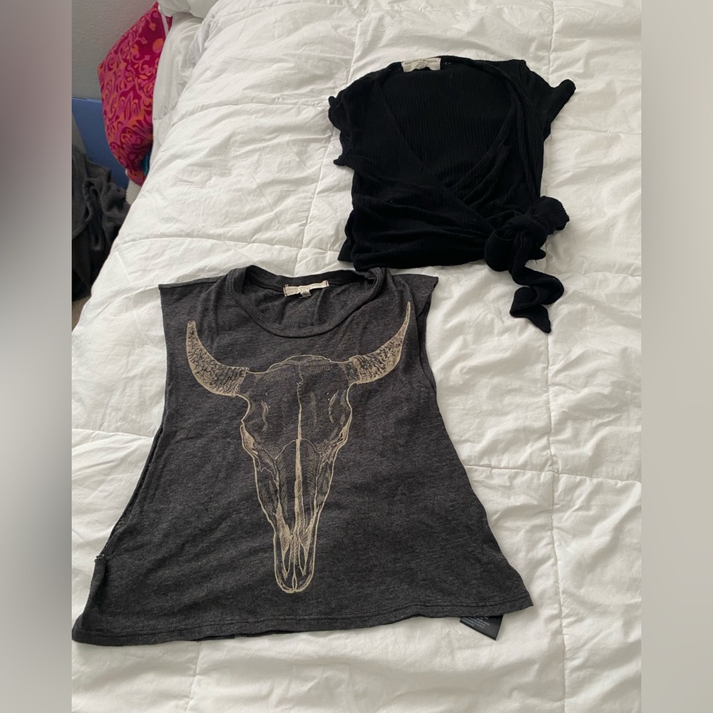 Truly madly deeply tank & project social T wrap shirt